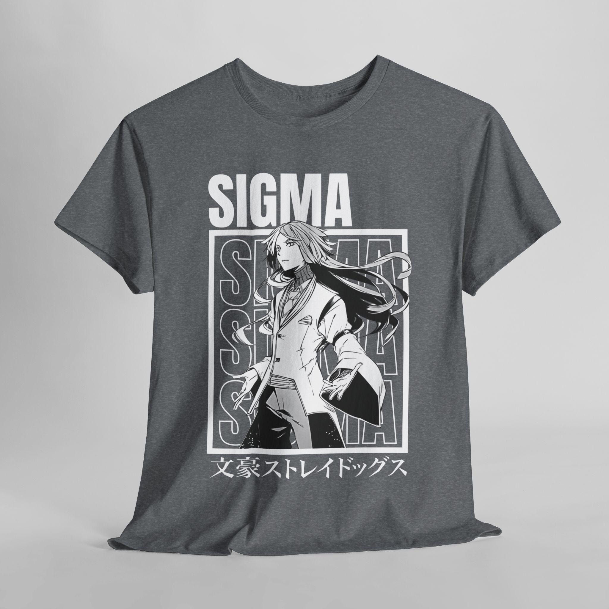 STIGMAのStaff Semi-oversized T-shirts 全2色 Sigma Bungou Stray Dogs T-shirt Anime Vintage Streetwear