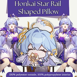 Robin Honkai Star Rail Shaped Pillow Cute Anime Pillow Plushie: Adorable & Comfortable Featuring your Favorite Characters!