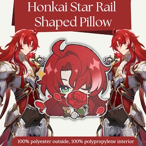 Argenti Honkai Star Rail Shaped Pillow Cute Anime Pillow Plushie: Adorable & Comfortable Featuring your Favorite Characters!