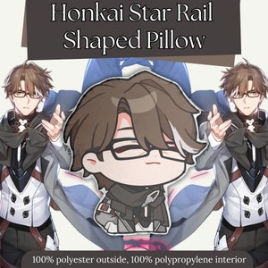 Welt Honkai Star Rail Shaped Pillow Cute Anime Pillow Plushie: Adorable & Comfortable Featuring your Favorite Characters!