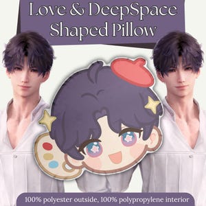Rafayel Love and Deepspace Shaped Pillows lads Cute Anime Pillow Plushie: Adorable & Comfortable Featuring your Favorite Characters!