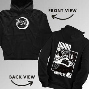 Obanai Iguro Kimetsu no Yaiba Demon Slayer Hoodie Anime Sweatshirt Trendy Manga Clothing Anime Merchandise Unisex Casual Wear