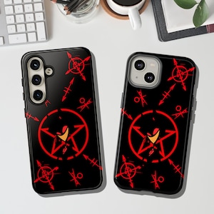 Alastor Hazbin Hotel Tough Phone case Devilishly Durable Protection aesthetic design iPhone 16 Google pixel 9 Samsung S25