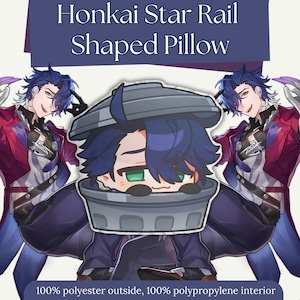 Sampo Honkai Star Rail Shaped Pillow Cute Anime Pillow Plushie: Adorable & Comfortable Featuring your Favorite Characters!
