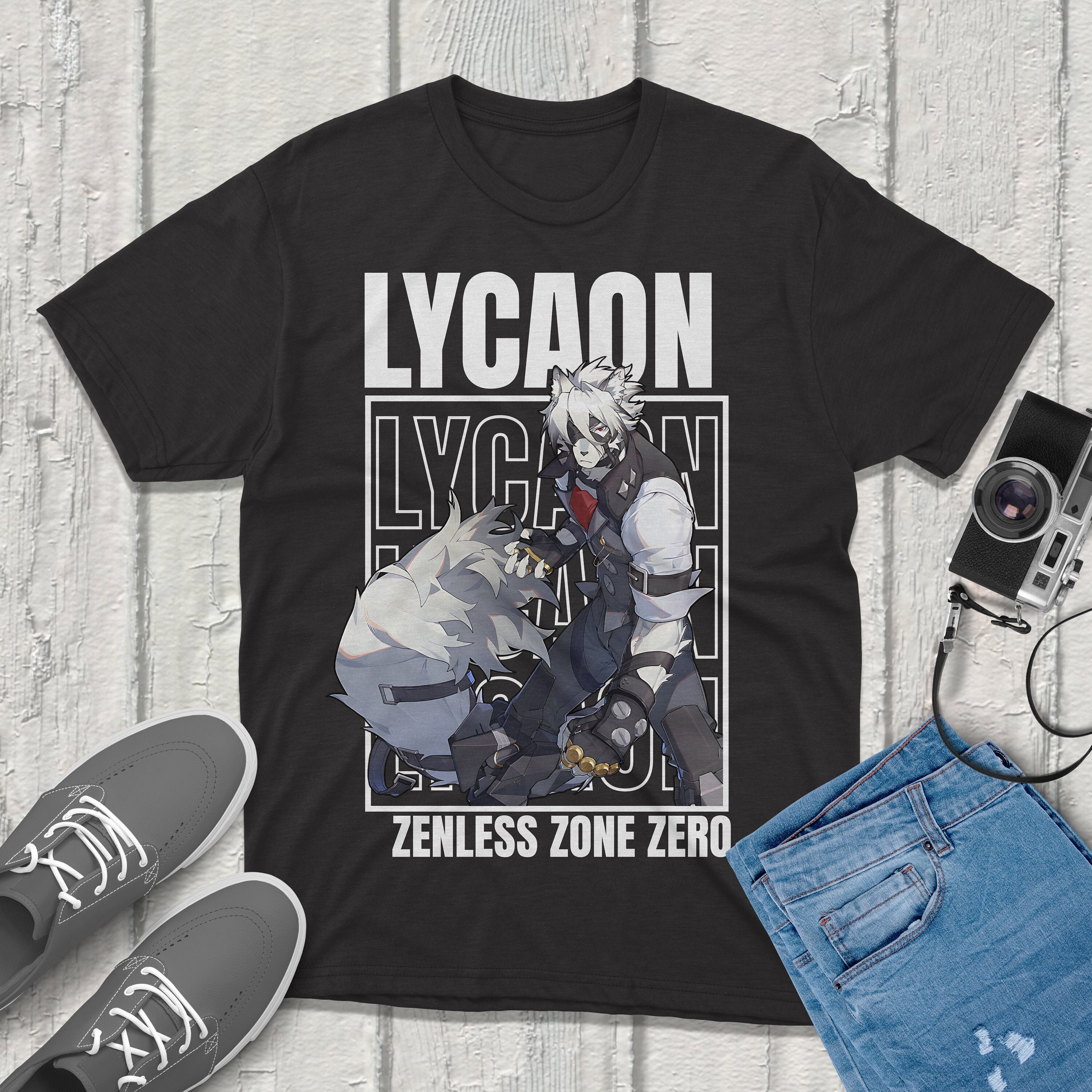 Lycaon Zenless Zone Zero Tシャツ ストリートウェア ユニ