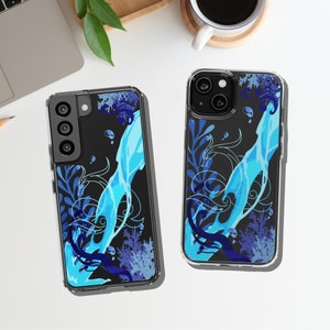 Custodia trasparente per telefono Neuvillette Genshin Impact Aesthetic per iPhone 16 Samsung 24 Custodie trasparenti Accessori alla moda Cover protettiva