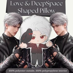 Sylus Love and Deepspace Shaped Pillows lads Cute Anime Pillow Plushie otome videogame merch lads merchandise