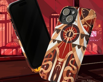 Lucifer Hazbin Hotel Tough Phone case Devilishly Durable Protection aesthetic design (iPhone 15, Google pixel 8, Samsung S24)