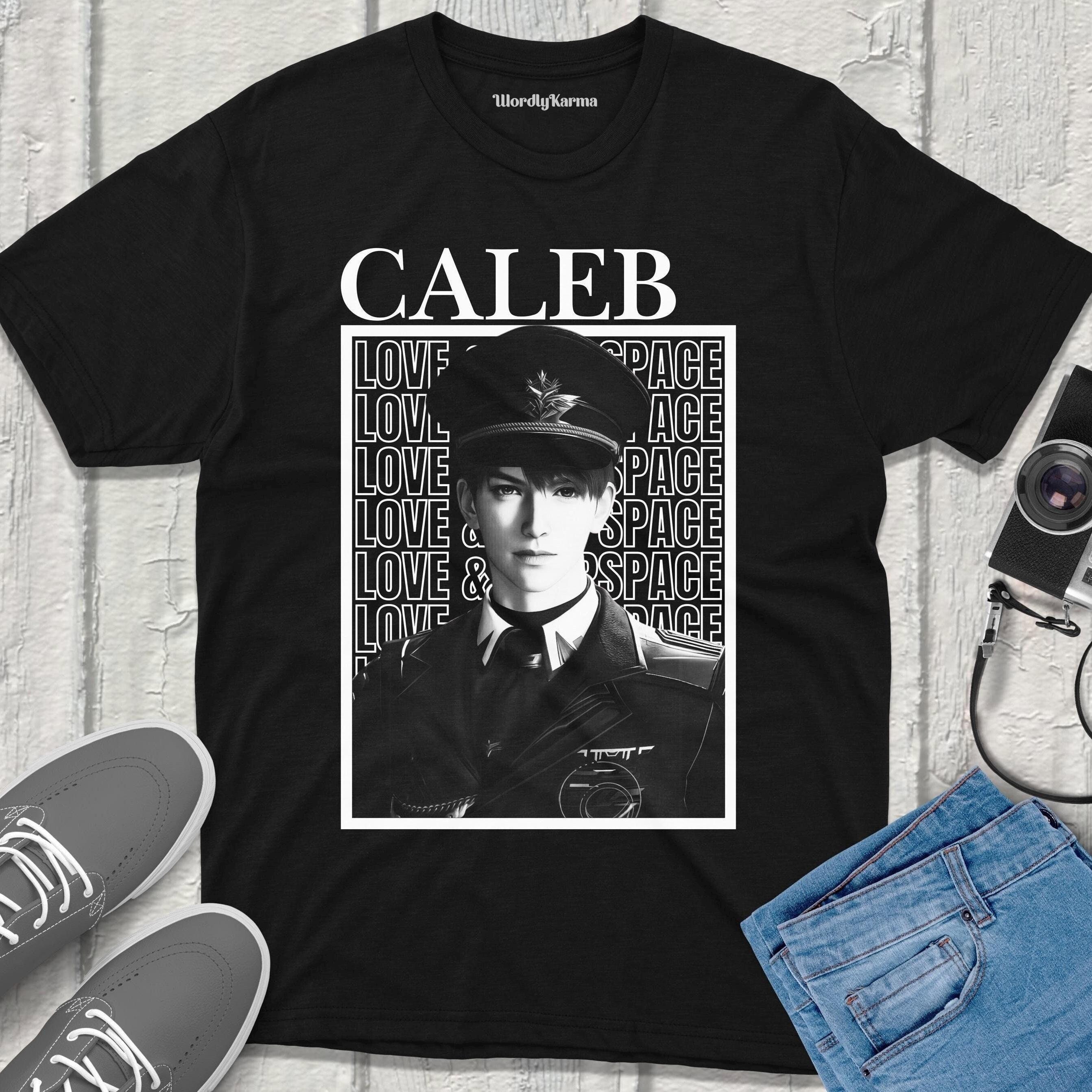 Caleb Love and Deepspace T-Shirt Vintage Streetwear Anime fanmerch otome videogame merch lads merchandise Love and Deepspace Fan gift