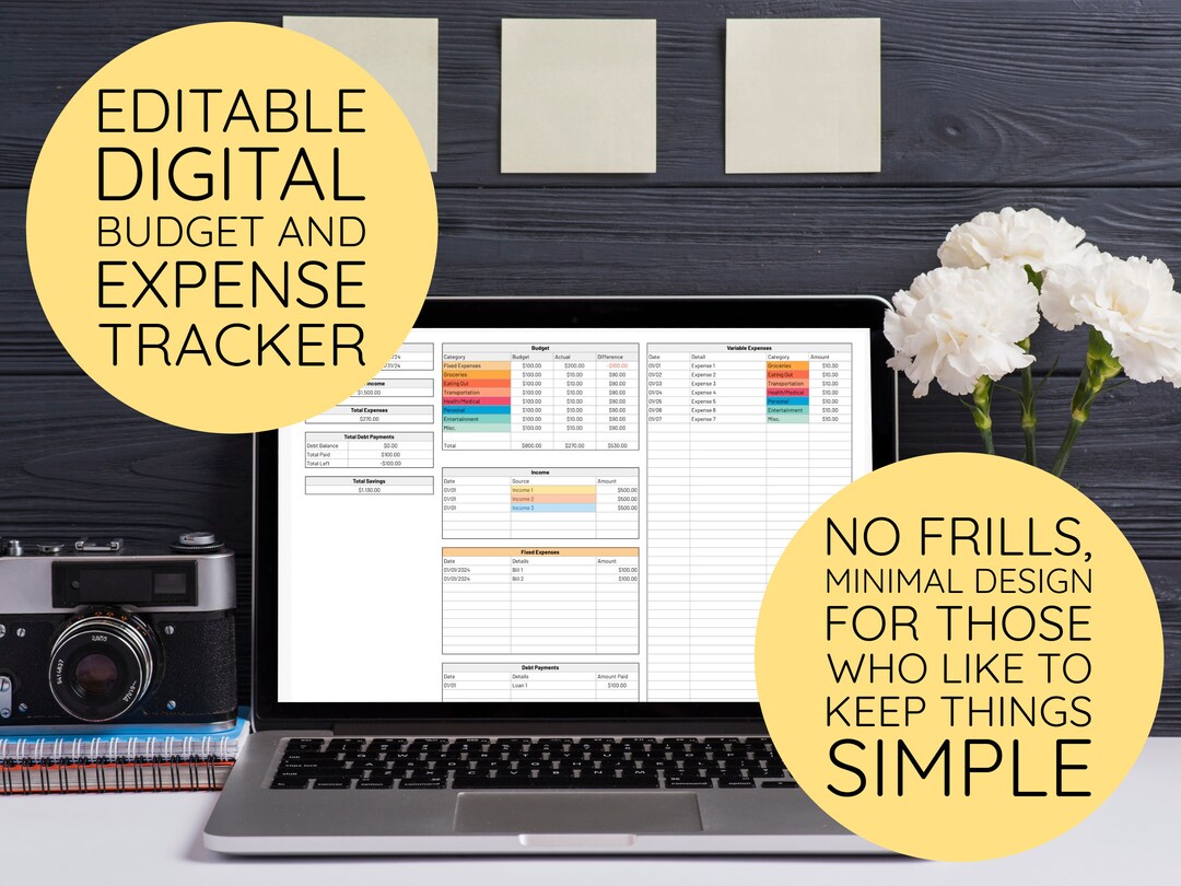 Digital Budget Expense Tracker Editable Using Google Sheets, 2025 ...
