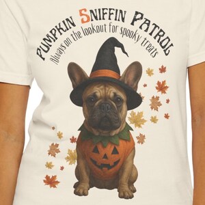 Halloween French Bulldog T-shirt | Pumpkin Costume | French Bulldog  Lover | Dog Lover Tee | Halloween Gift for Dog Lovers | Unisex T-shirts