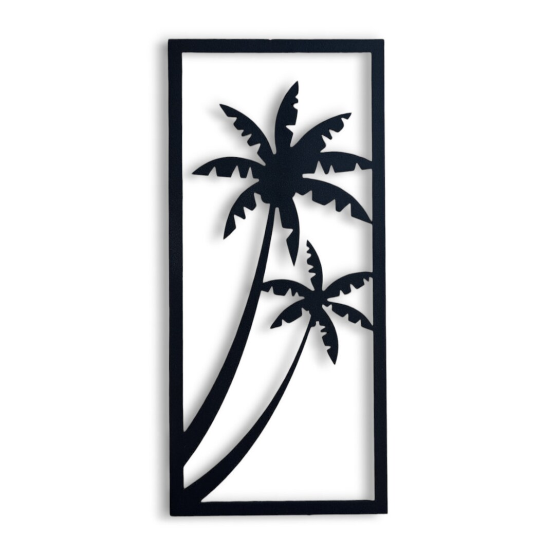Metal Palm Tree Wall Décor - Etsy