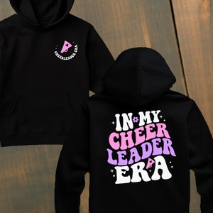 In My Cheerleader Era Hoodie Custom | Cheerleader Shirts | Cheer Competition Tees | Custom Cheerleader Shirts