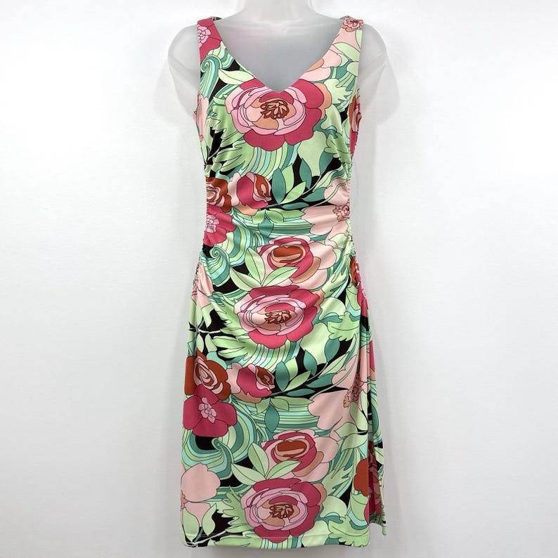 VTG Y2K BCBG Dress Womens XS Fairy Grunge Retro Feminine Whimsical Boho Stretch image 1