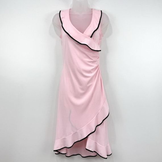 VTG Y2K Taboo Fairy Feminine Dress Women's XS Pink Asymmetric Dainty Ruffle VTG Y2K Taboo Fairy Feminine Dress Women's XS Pink Asymmetric Dainty Ruffle
