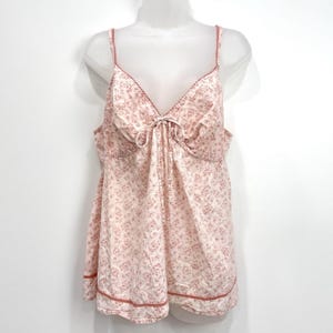 Victorias Secret Cami Womens XL VTG Y2K Floral Babydoll Coquette Feminine