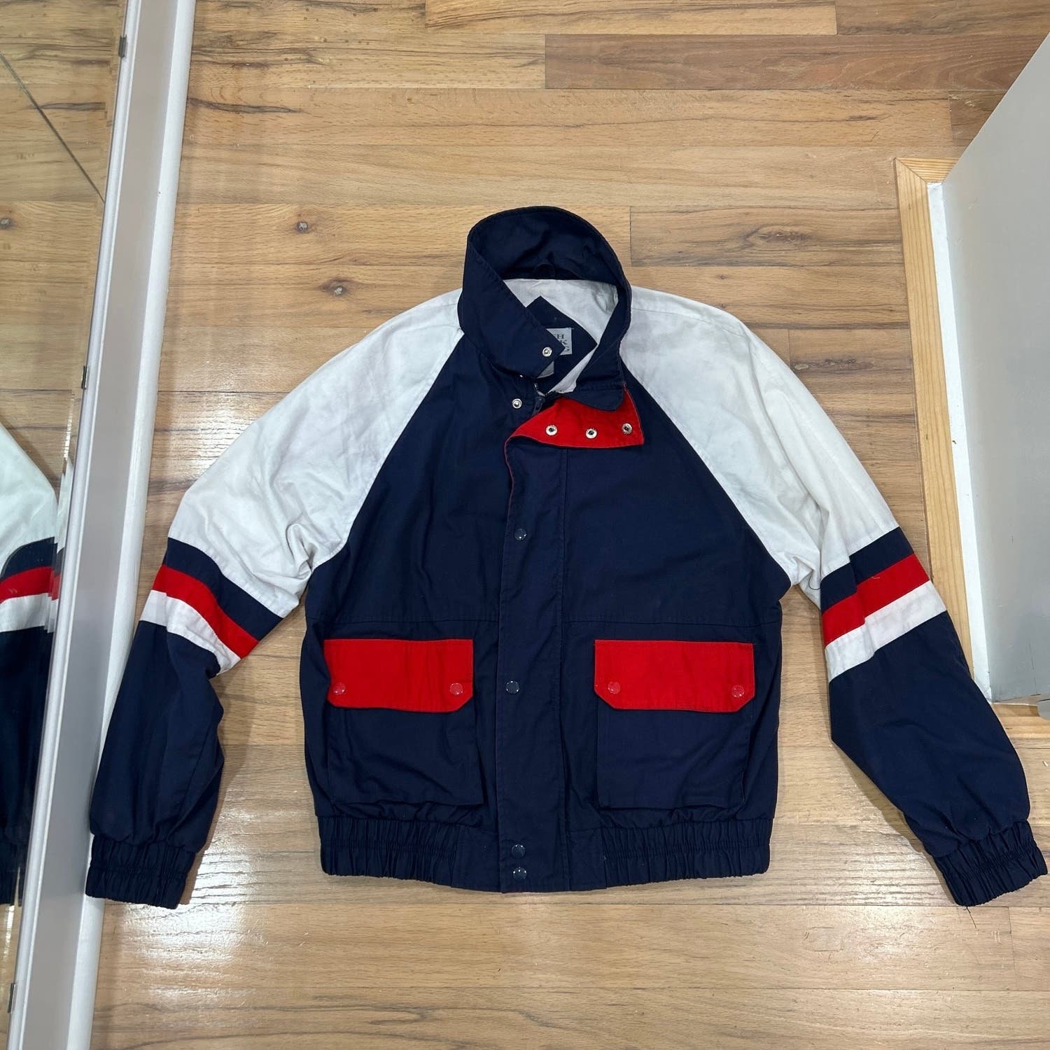 ジャケット・アウター Ameri Vintage NOTCH PRINT LINING JACKET Vintage 90s Perry Ellis America Winter Quilted Lining Jacket