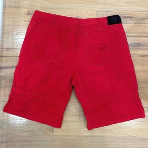 Men's Vintage Marithe Francois Girbaud Cargo Red Shuttle Shorts Relaxed 42 image 10