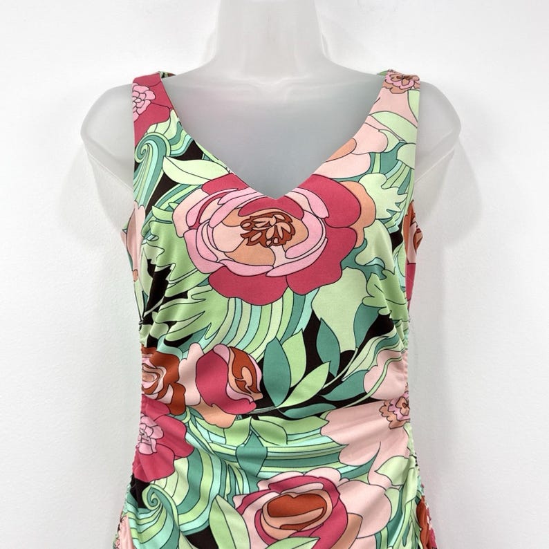 VTG Y2K BCBG Dress Womens XS Fairy Grunge Retro Feminine Whimsical Boho Stretch image 9