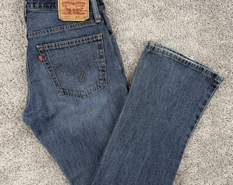 Vintage Levi's 527 Jeans Men's 32x32 Y2K Boot Cut Distressed Western Cowboy