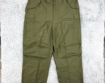 Vintage Cargo Pants, 28 X 31.5, Army Pants, 1940s Pants, HBT