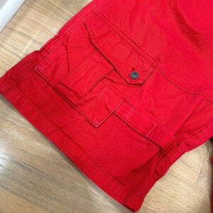 Men's Vintage Marithe Francois Girbaud Cargo Red Shuttle Shorts Relaxed 42 image 7