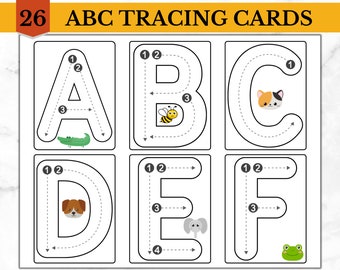 ABC Tracing, Alphabet, A-Z, Learn to Write, Handwriting