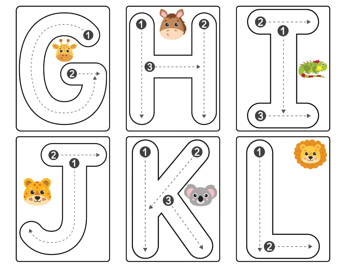 ABC Tracing, Alphabet, AZ, Learn to Write, Handwriting, Finger, Kids