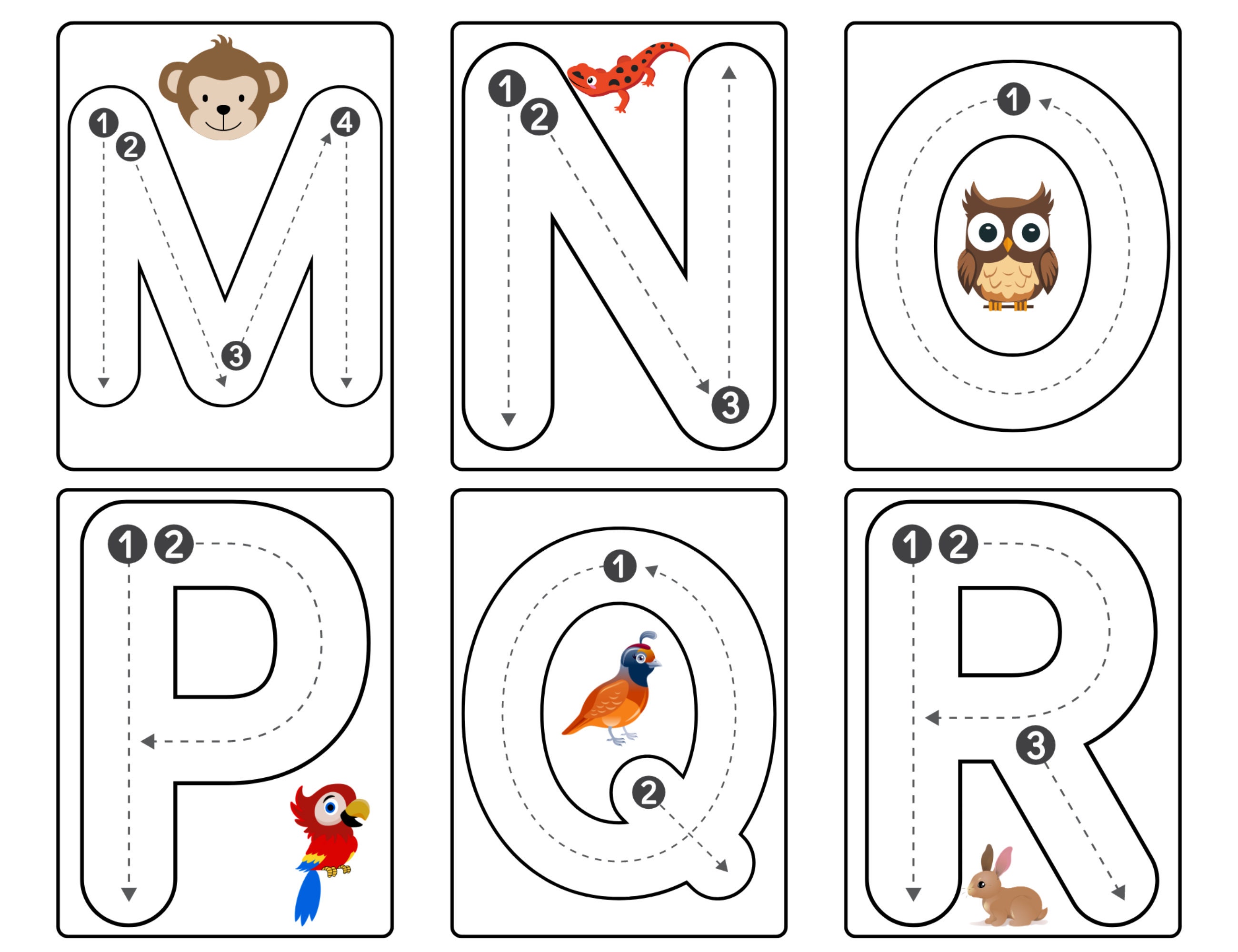 ABC Tracing, Alphabet, AZ, Learn to Write, Handwriting, Finger, Kids