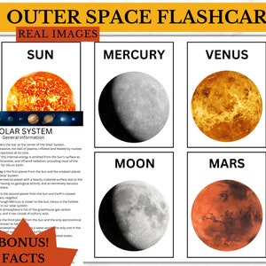 Espace extra-atmosphérique réel, système solaire, cartes mémoire, planètes, galaxie, astronomie, enfants, activité d'apprentissage, salle de classe, numérique, garderie, école maternelle