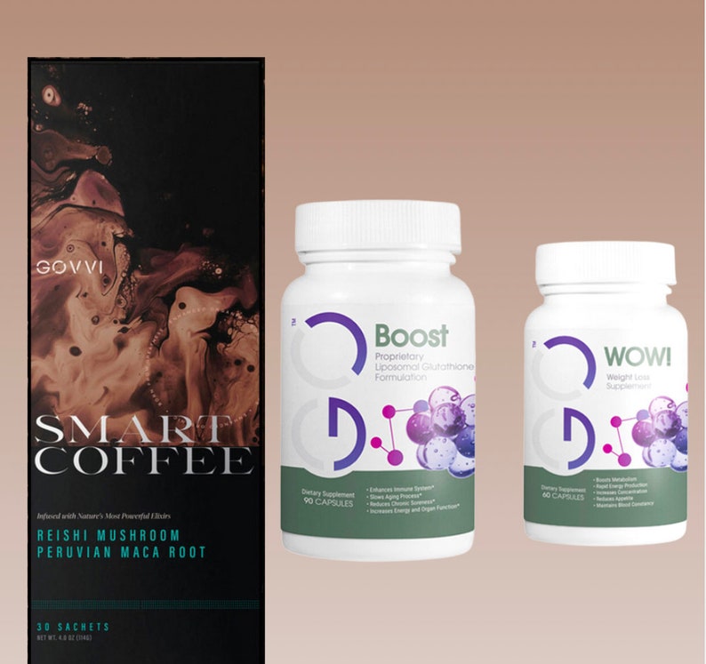 Coffee Power Bundle 30 Sachets of Coffee WOW Boost by Govvi Etsy