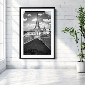 Kentucky Derby Art Print: Churchill Downs Black and White Photography
