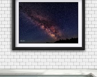 Milky Way Stars Print, Craters of The Moon National Monument Wall Art
