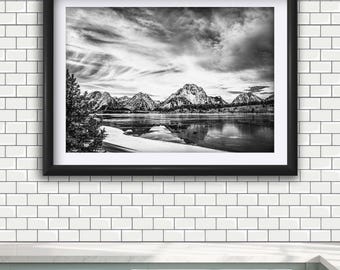 Grand Teton National Park Print: Mt Moran Reflection, Wyoming Wall Art
