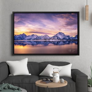 Grand Teton Sunset on the Dam | Grand Teton National Park | Jackson, Wyoming | Print | Paper | Canvas | Metal | Acrylic