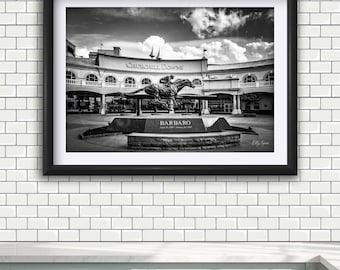 Churchill Downs Photography Print, Barbaro Statue Art, Kentucky Derby Wall Decor