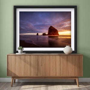 Cannon Beach Print: Haystack Rock, Oregon Coastal Landscape