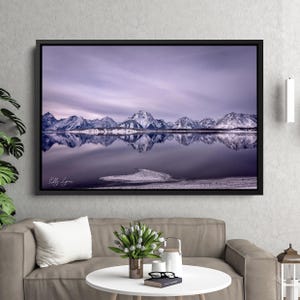 Grand Teton Print | Mountain Print | Grand Tetons Art | Reflection Art | Grand Tetons Art | Wyoming Art | Canvas Print | Metal | Acrylic