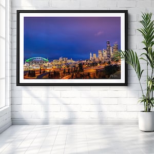 Lumen Field Seattle Sunset Print: Seahawks Stadium Art