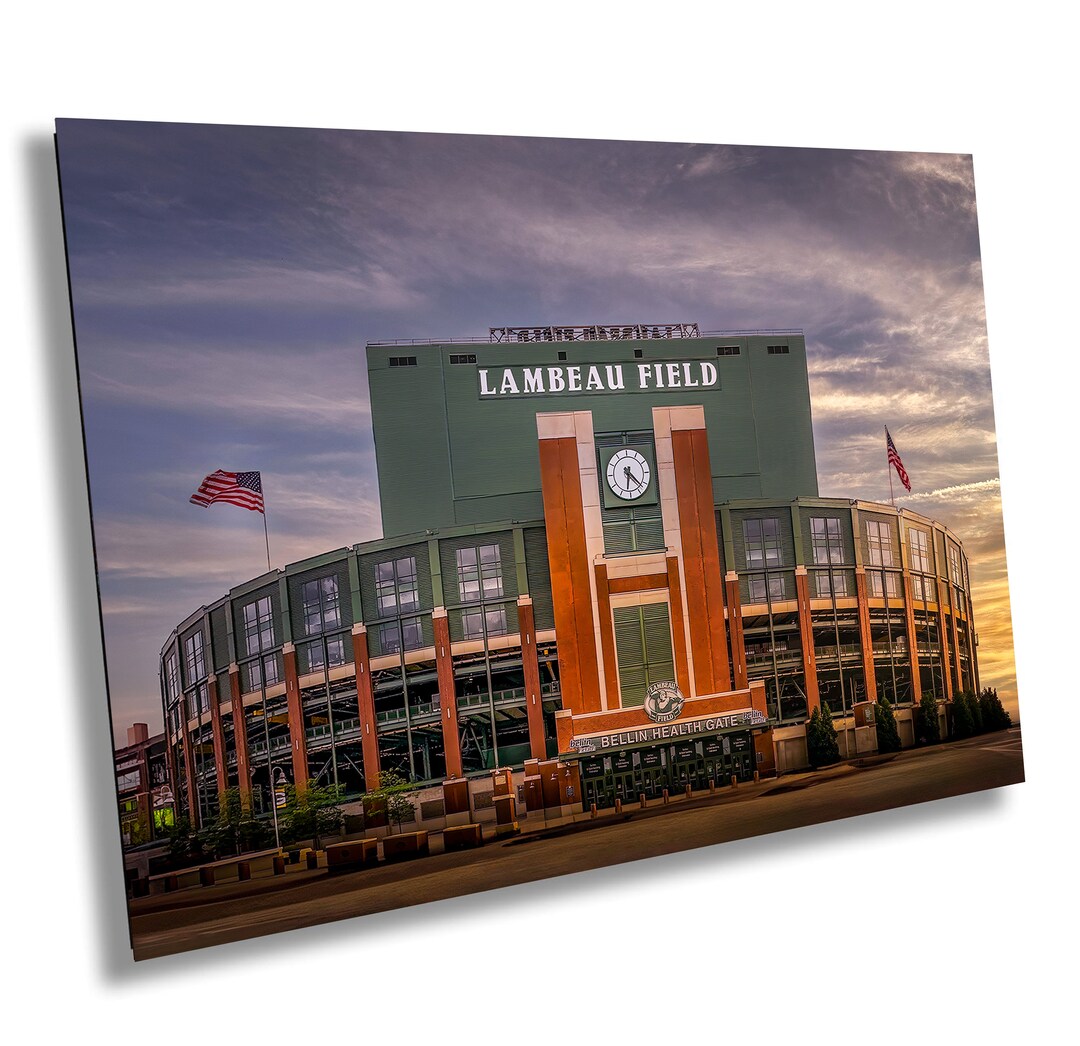 Lambeau Field Green Bay Wisconsin Home of the Packers Print Canvas ...