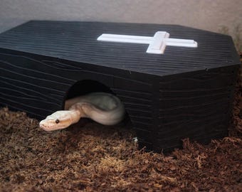 Coffin Reptile Hide XL l snake hide, ball python hide, reptile accessories, corn snake hide, large snake hide