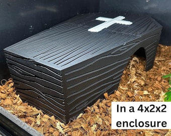 Coffin Reptile Hide-Large l snake hide, ball python hide, reptile accessories