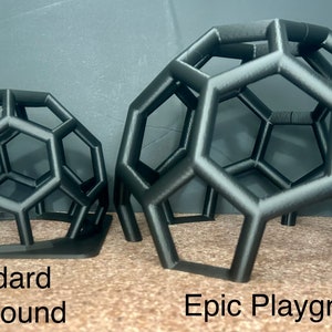 medium size python playground next to largest size python playground