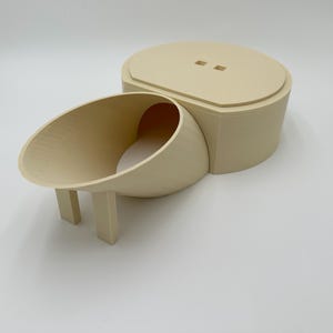 Burrow Buddy Snake Hide - Large Size I Ball Python Hide, Hide for Larger Snakes Tan W Lid