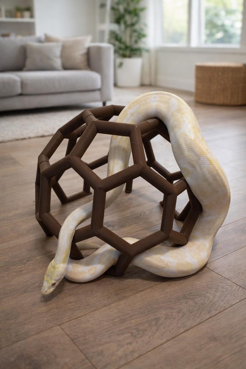 Python Playground EPIC Snake Climbing Enrichment, enriquecimiento para pitones bola adultas, gimnasio de jungla de serpientes grande imagen 5