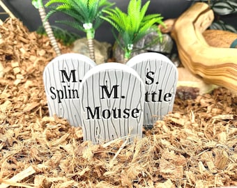 Snake Enclosure Graves l snake tank decor, snake enrichment, spooky snake, terrarium decor, ball python accesories