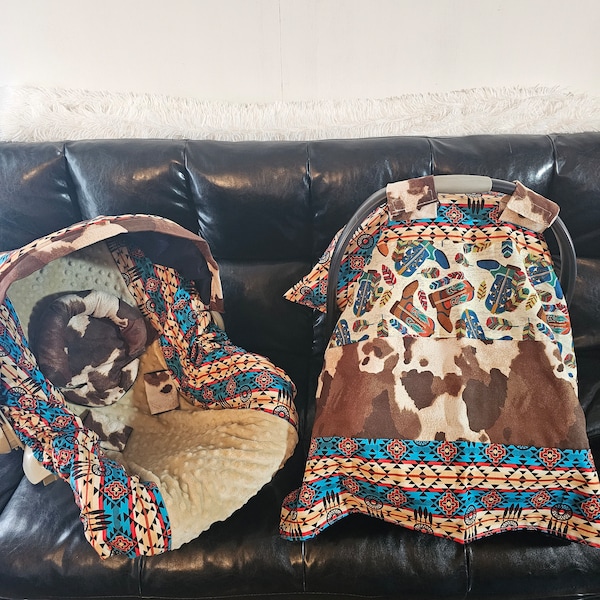 Cow Infant Car Seat Etsy