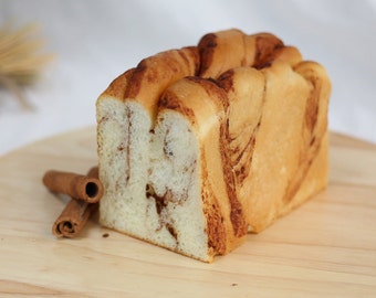 Cinnamon Maple Japanese Soft Bread (Shokupan) Vegan available