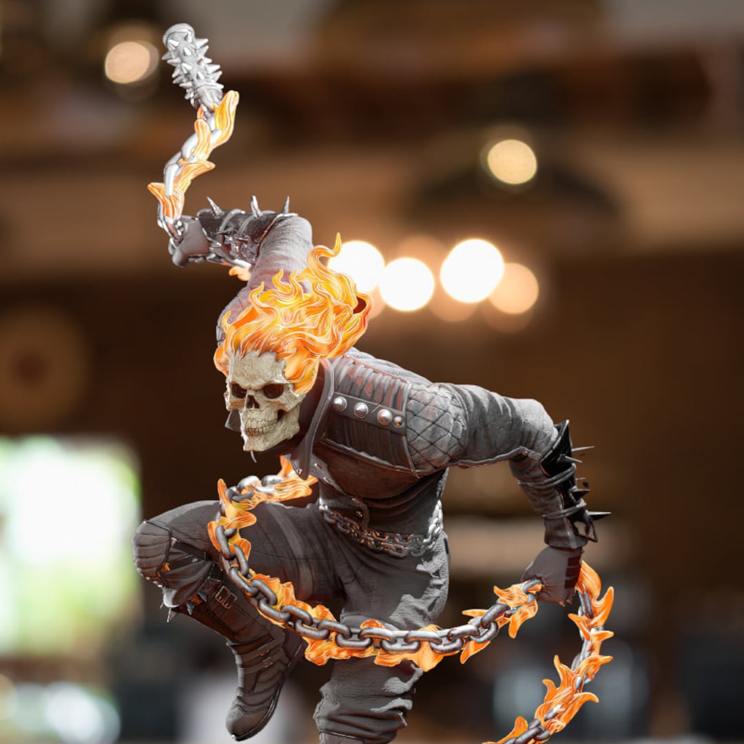 Buy Ghost Rider 3D STL Files High Quality 3D STL Model 3D Character ...