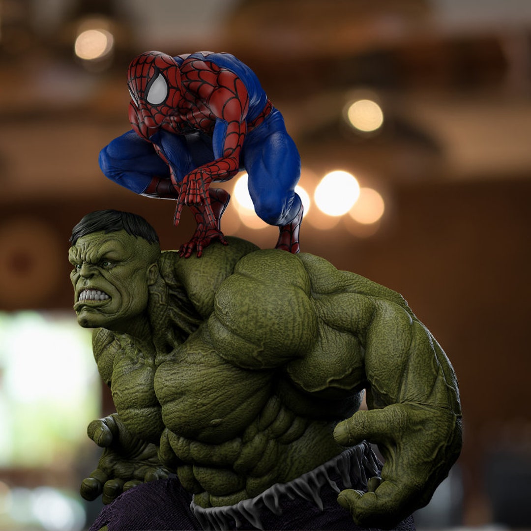 Hulk and Spiderman 3D STL Files High Quality 3D Printer STL File, 3D ...